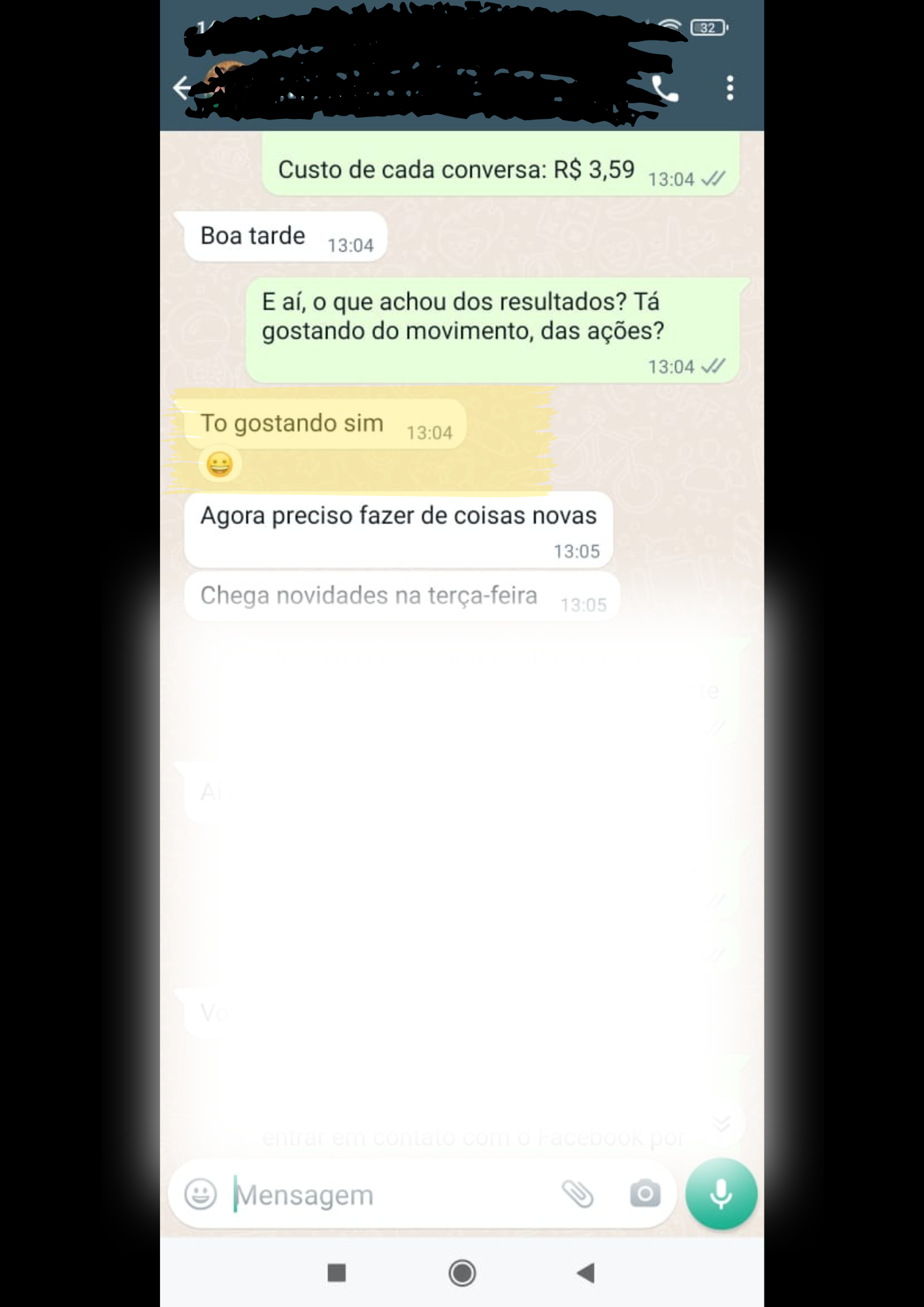 Conversa real no WhatsApp com Cliente Dream Story: To gostando sim 😁 Agora preciso fazer de coisas novas.